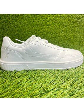 Flux Footwear Adapt Leather Trainer White Mens Size 8.5 Athletic Shoes Sneakers